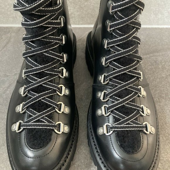 Grenson Nanette Black Shearling Leather Boots BRAND NEW - Picture 4 of 7